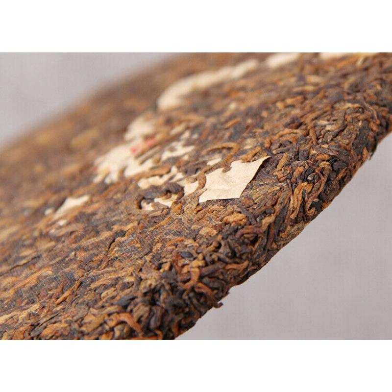 TeaPu'er Tea Ancient Tree Pu'er Tea Ripe Tea Cake 357g Black Tea Yunnan Pu'er Tea