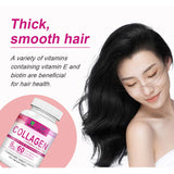Collagen Vitamin C Biotin Tablets for Healthy Skin Hair Nail 60tablets/bottle