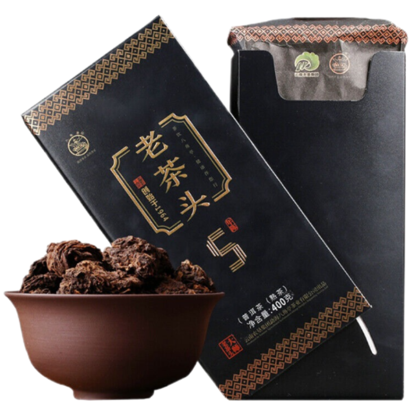 LAO CHA TOU * Ba Jiao Ting Pu-erh Pu'er 5 Years Aged 400g Puer Ripe Tea Main image