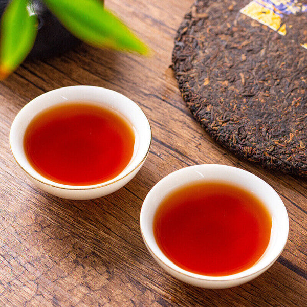 Pu'er Tea Ripe Tea Brown Mellow Aroma Brown Mountain Ripe Tea Menghai Tea 357g