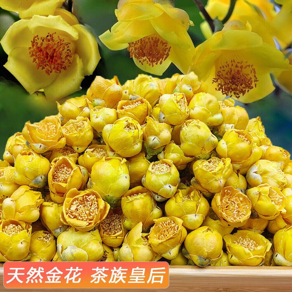 Golden Flower Tea 500g Freeze Dried Premium Natural Dried Flowers in Jar
