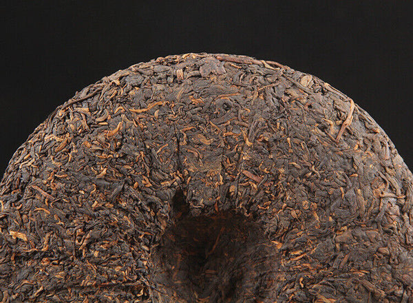 Long Yuan No. Pu'er Ripe Tea Cake Ancient Tree Yunnan Seven Seeds Cake 380g/cake