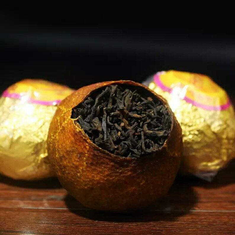 1 Piece Puer Tea Ripe Pu Erh Tea Dried Orange Yunnan Puerh Tea Slimming Benefit Secondary image