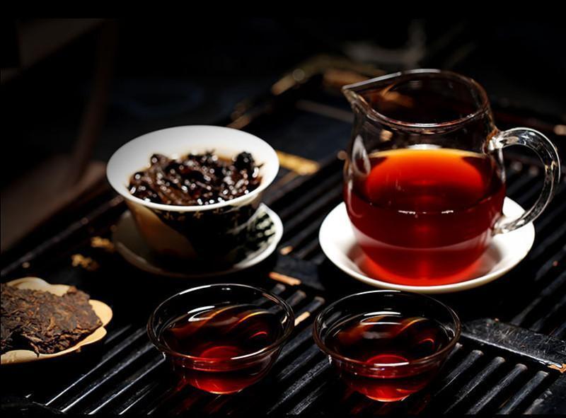 Yunnan 357g Pu-erh Tea Puerh Ripe Tea Wishful Seven Sub-Cake Top Class Shu Tea 茶