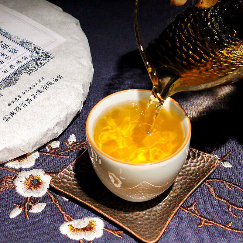 357g Yunnan Raw Tea Cake Laobanzhang Pu'er Raw Tea Cake Pu'er Tea Raw Tea