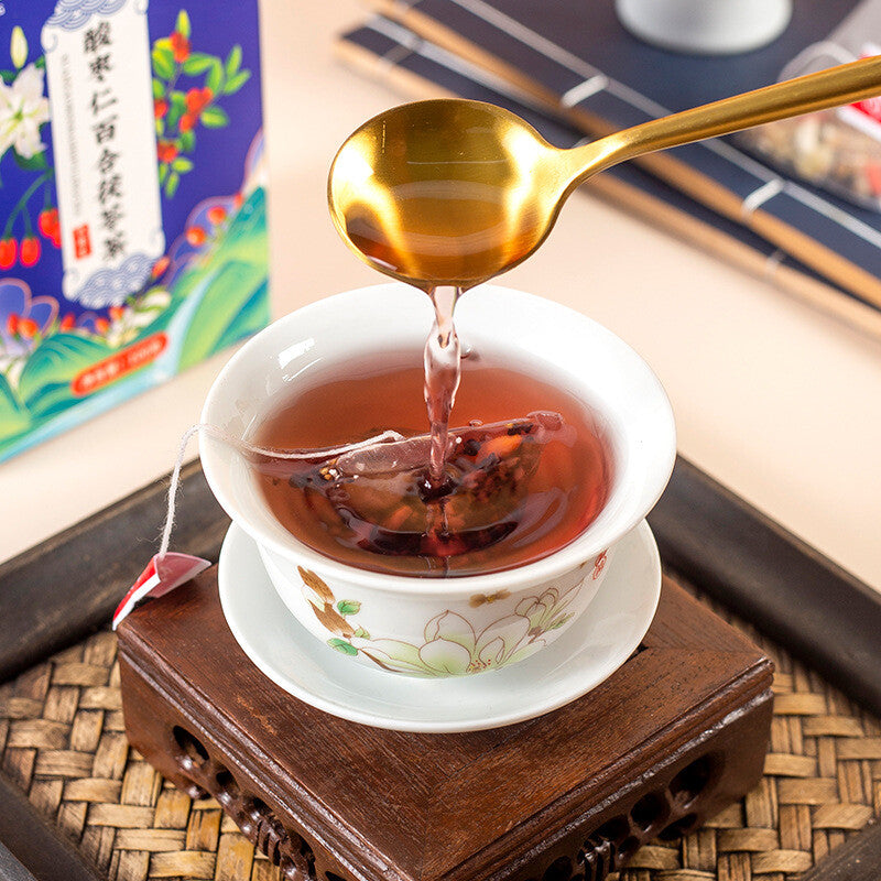 Herbal Blend Relaxing Wellness Drink Poria Jujube Lily Lotus Tea