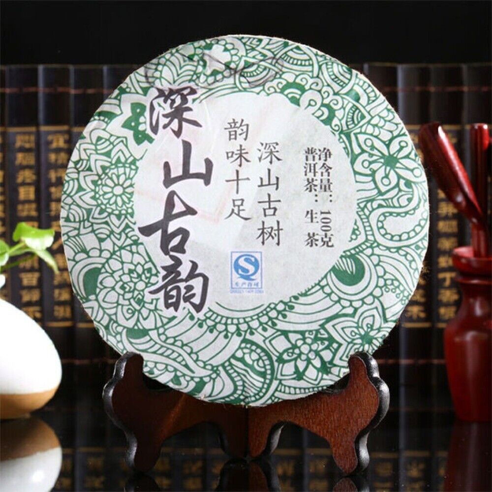 Yunnan Sheng Puer Tea Cake 100g Raw Green Premium Aged Loose Leaf Main image