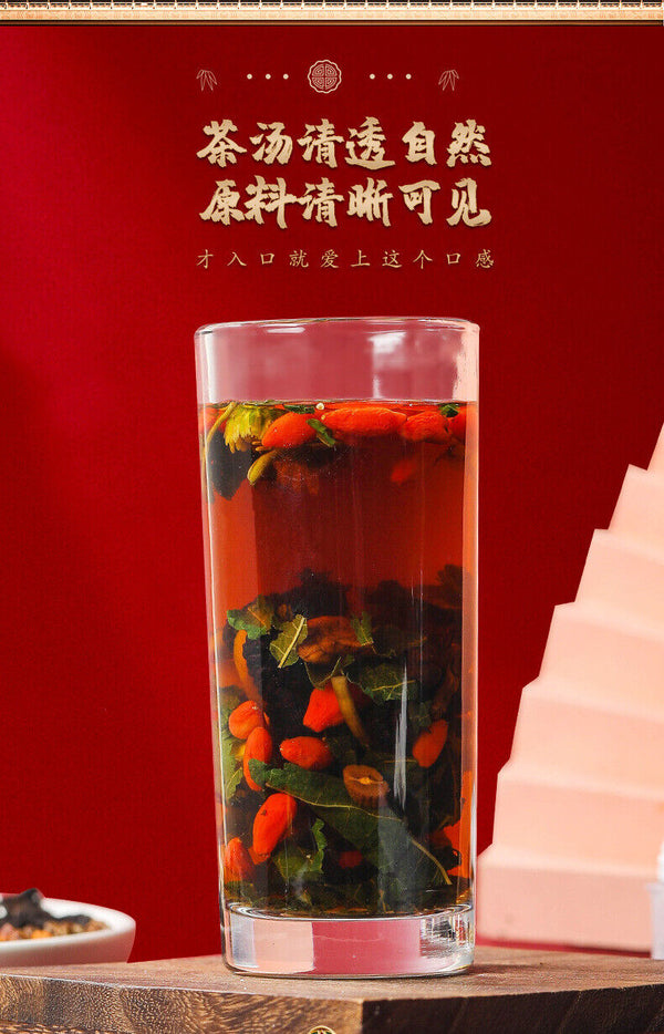 High quality Chrysanthemum Cassia Berry Wolfberry Dandelion Tea Small Tin Tea