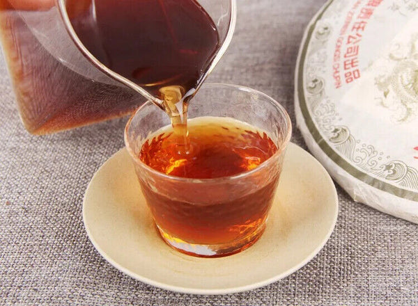 High Cost-effective Yunnan Qizi Puer Tea Cake Ripe Puerh Compressed Tea