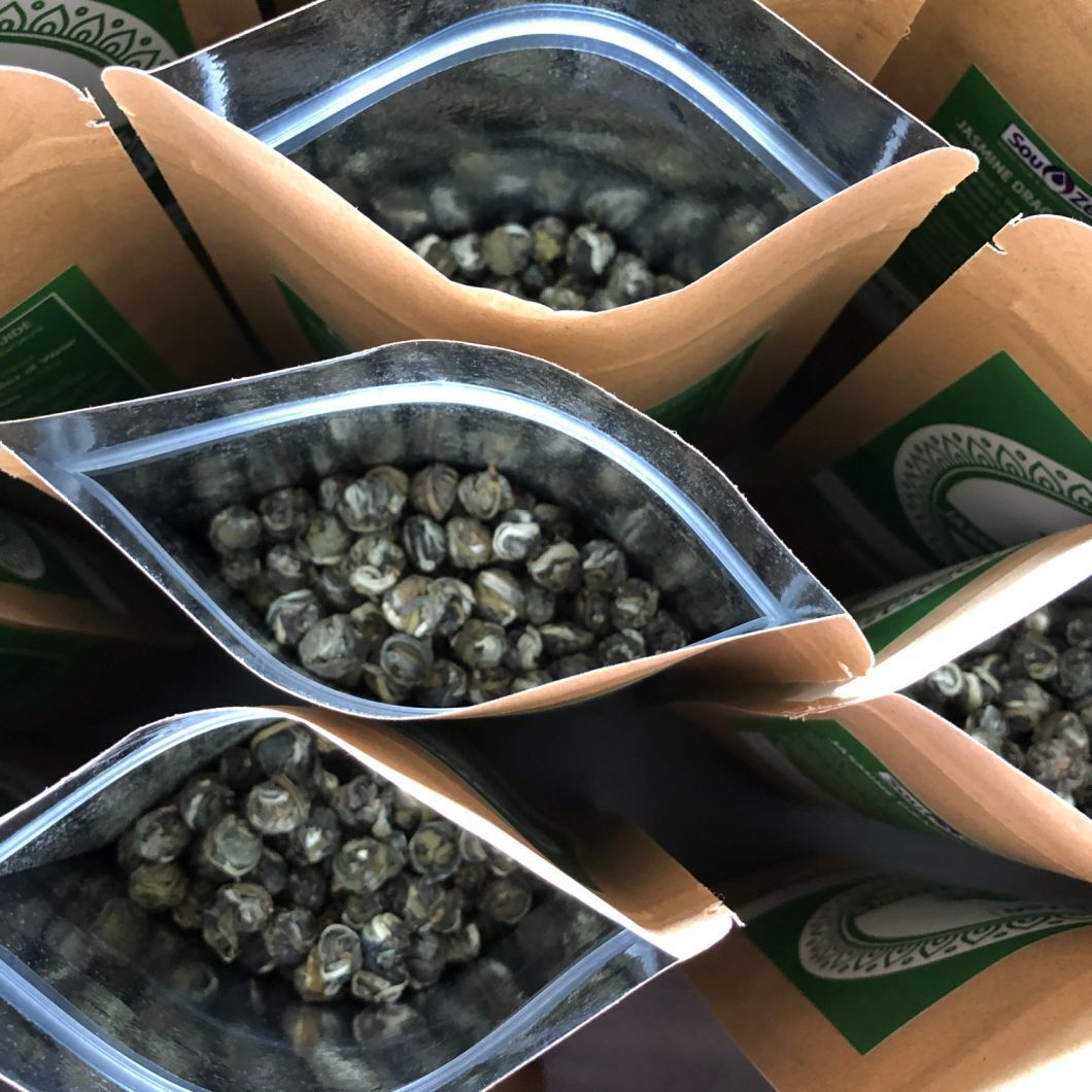 Chinese Tea Balls Tea Jasmine Flower Pearls Jasmine White Dragon Pearl 250g