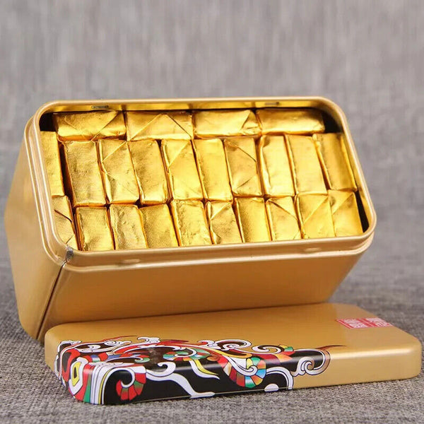 Mini Tuocha Original High Fragrance Aged Pu'er Ripe Tea Small Gold Brick 500g