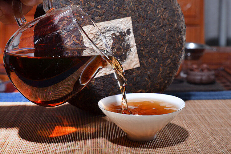 Golden Needle Tea Cake Glutinous Fragrance Palace Pu'er Ripe Tea Cake Puerh 357g