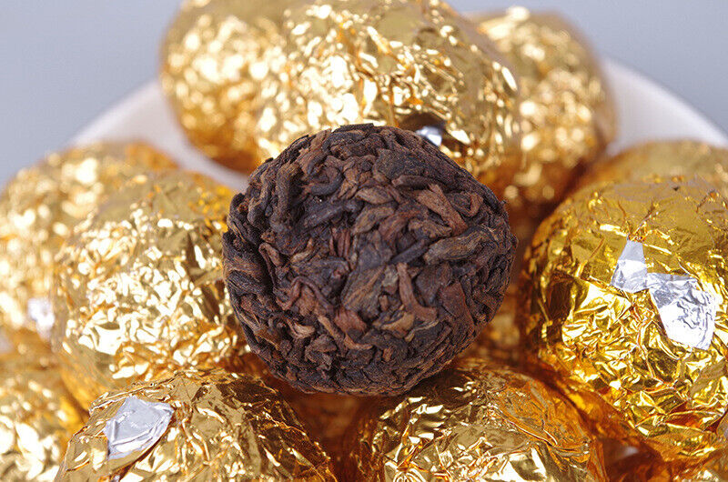 500g Yunnan Pu'er Tea Golden Bud Dragon Pearl Ancient Tree Loose Tea Black Tea