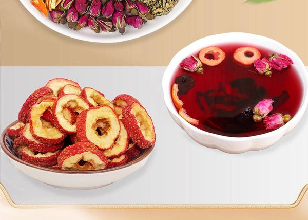100g Plum Mulberry Hawthorn Lotus Leaf Rose Tea for Health and Wellness