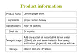 Lemon Ginger Herbal Tea 10g*15Bags Supports Healthy Digestion Lemon Ginger Tea