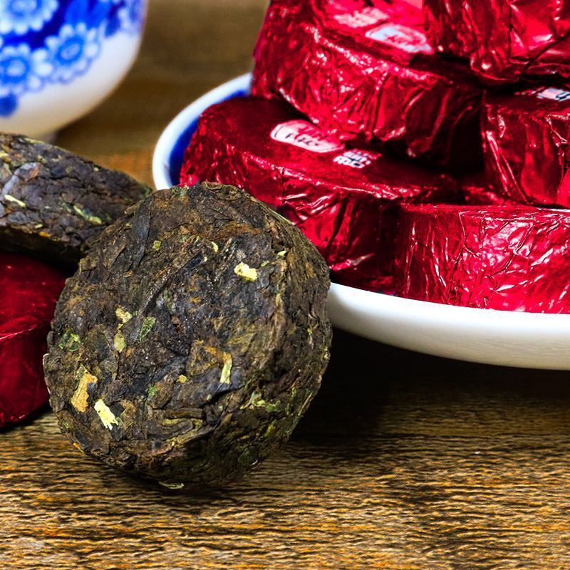 Yunnan Nuoxiang Pu'er Tea Small Tuocha Cake Ripe Tea Grain Packed Black Tea 250g