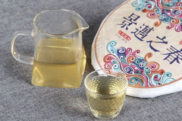Organic Puer Tea QiZi Raw Puer Tea Cake Raw Puerh Natural Tea 357g/12.59oz