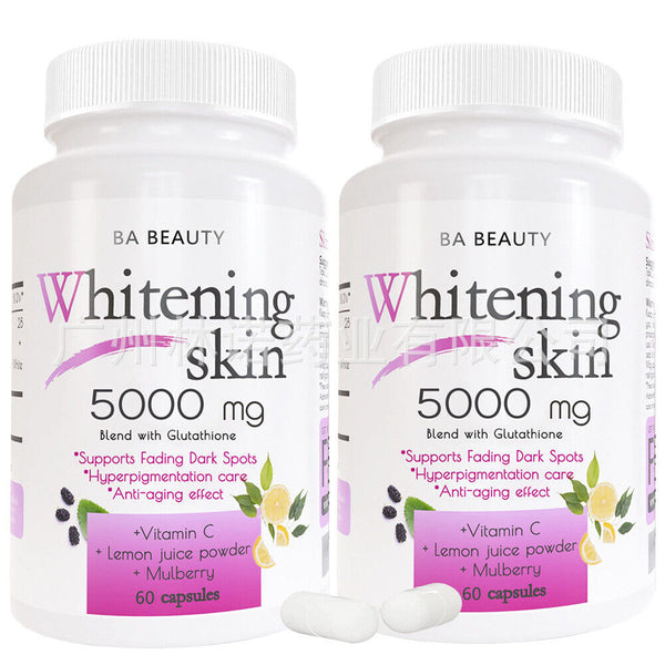 Easy toabsorb Whitening Skin 5000mg capsule|L-GLUTATHIONE PILLS-60/120caps