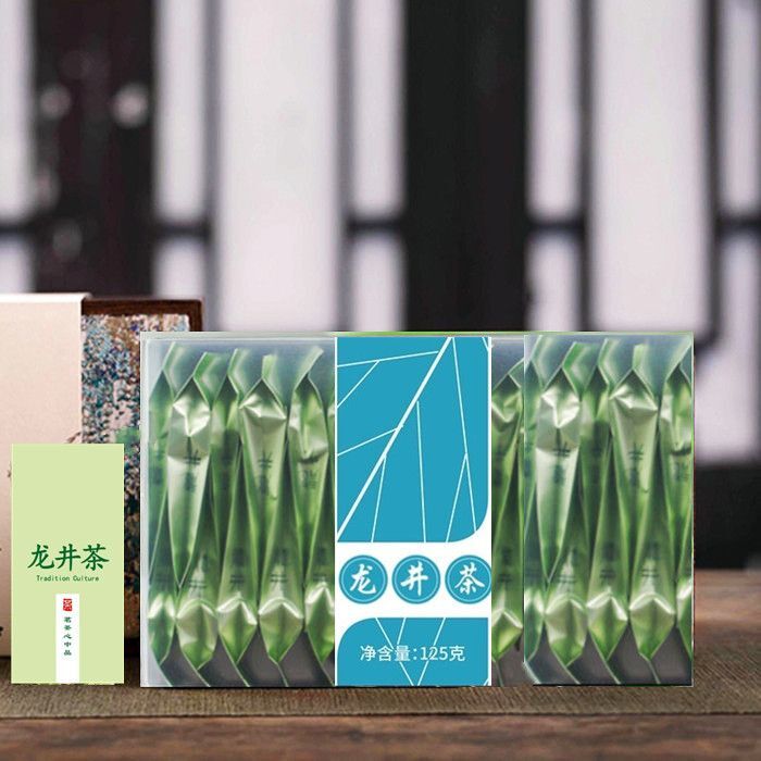 Longjing Green Tea 2025 Spring Tea500g Boxed Hotel Use Individually Wrapped Bags