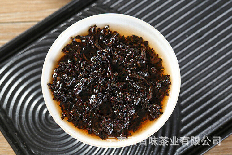 357g Puerh Tea Dry Storage Ripe Tea Menghai Source Flavor Yunnan Cake Ripe Tea