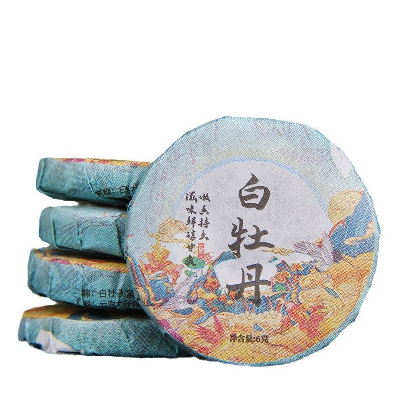 500g White Peony Thin Tea Cake Yunnan Aged White Tea Cake High Mountain