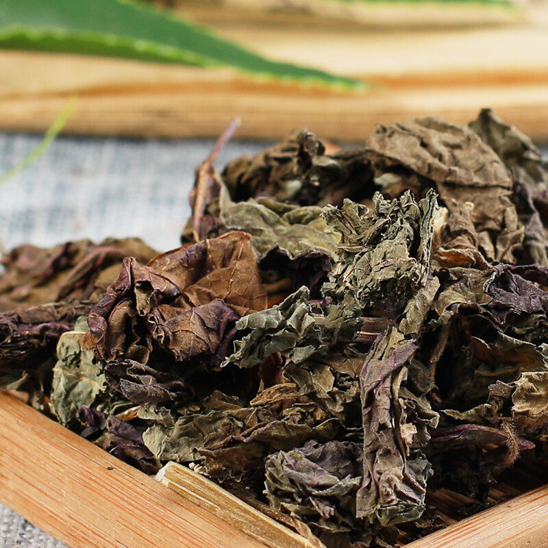 Organic Perilla Leaf Tea Chinese Herbal Su Ye Health Loose Leaf