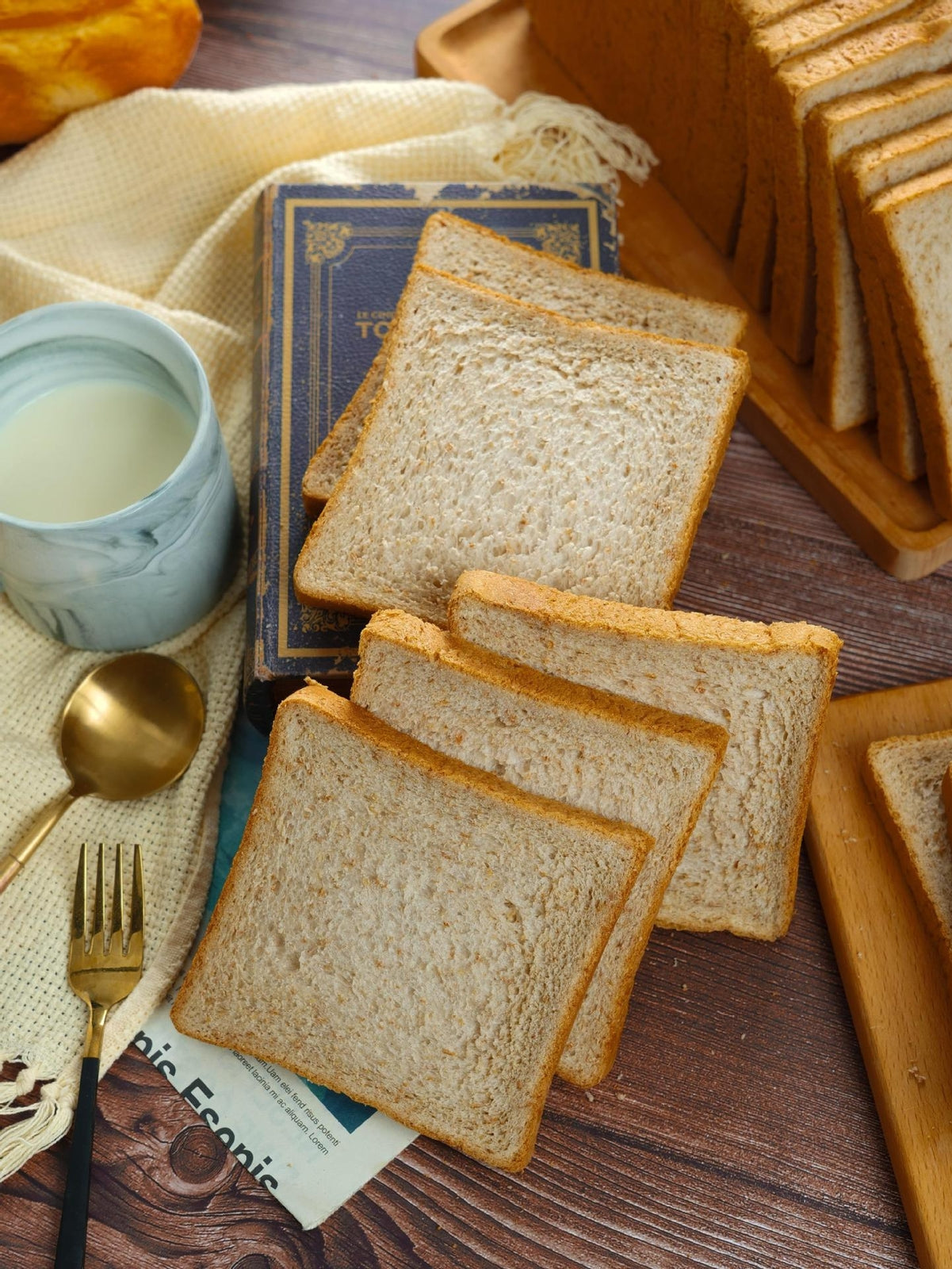 Whole Wheat Sandwich Bread Toast Savory High Fiber Meal Replacement Secondary image