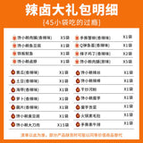 Gift Box Savory Treats for Craving 45 Packs Spicy Braised Snack