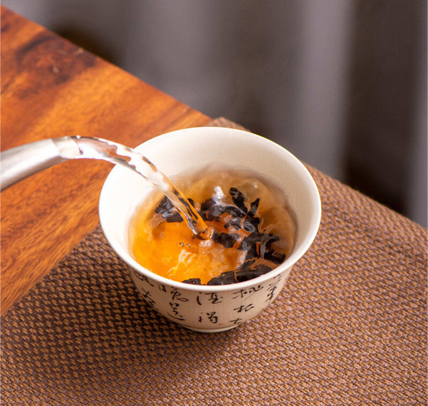 Yunnan Puerh Ripe Tea Small Tin Gift Set Glutinous Rice Fragrance 500g