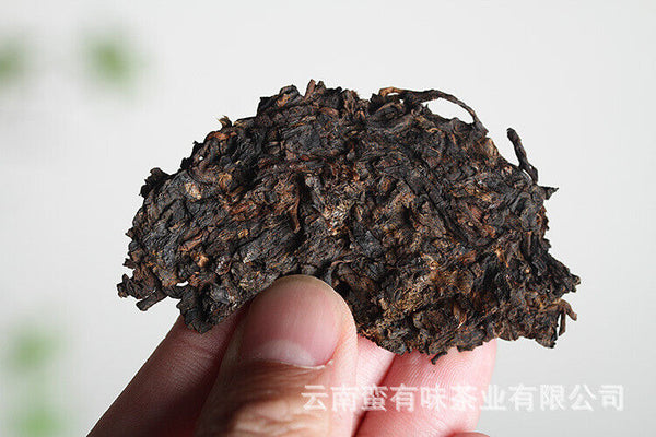 100g Yunnan Pu'er Tea Ancient Tree Golden Bud Small Cake Pu'er Tea Ripe Tea