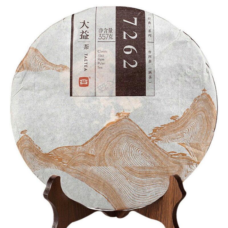 357g Menghai Dayi Classic 7262 Ripe Pu'er Tea 1401 Natural Organic Pu Erh Tea