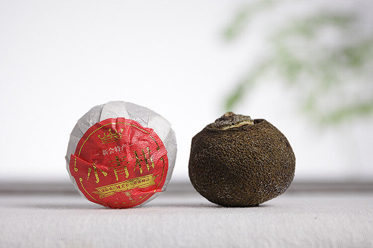 Yunnan Puerh Tea Xinhui Xiaoqingkang Palace Puerh Ripe Tea 250g Bamboo Basket