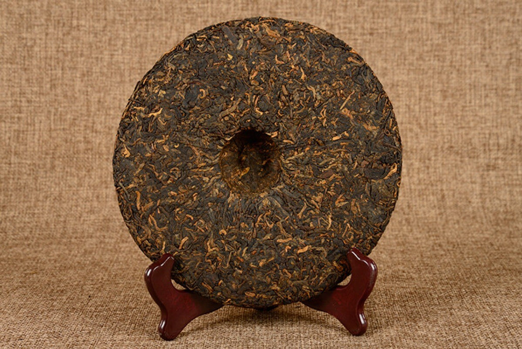 Yunnan Pu'er Ripe Tea Jingmai Mountain Seven Zi Cake Ripe Tea 357g