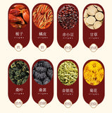 Herbal Red Beauty Tea with Rose Lily and Mulberry for Women in Kraft Paper Bag