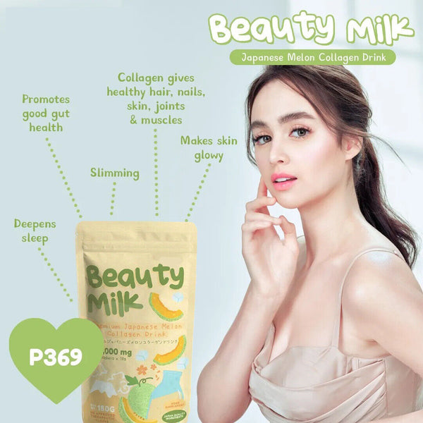 Beauty Milk Powder Strawberry and Cantaloupe Flavor Beauty Milk 180g