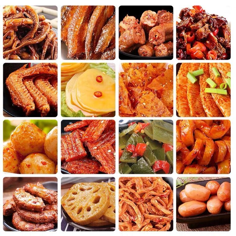 Gift Pack Spicy Braised Snacks Delicious Snacks Mixed in A Box for Friends