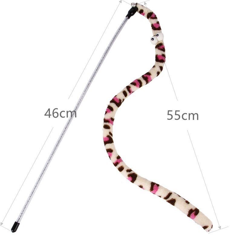 1PC Funny Playing Simulation Snake Teaser Wand For Cat Pet Catcher Cat toys