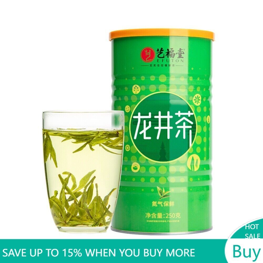 250g EFUTON Premium Xi Hu Dragon Well Green Tea Long Jing Tea Organic Longjing Main image