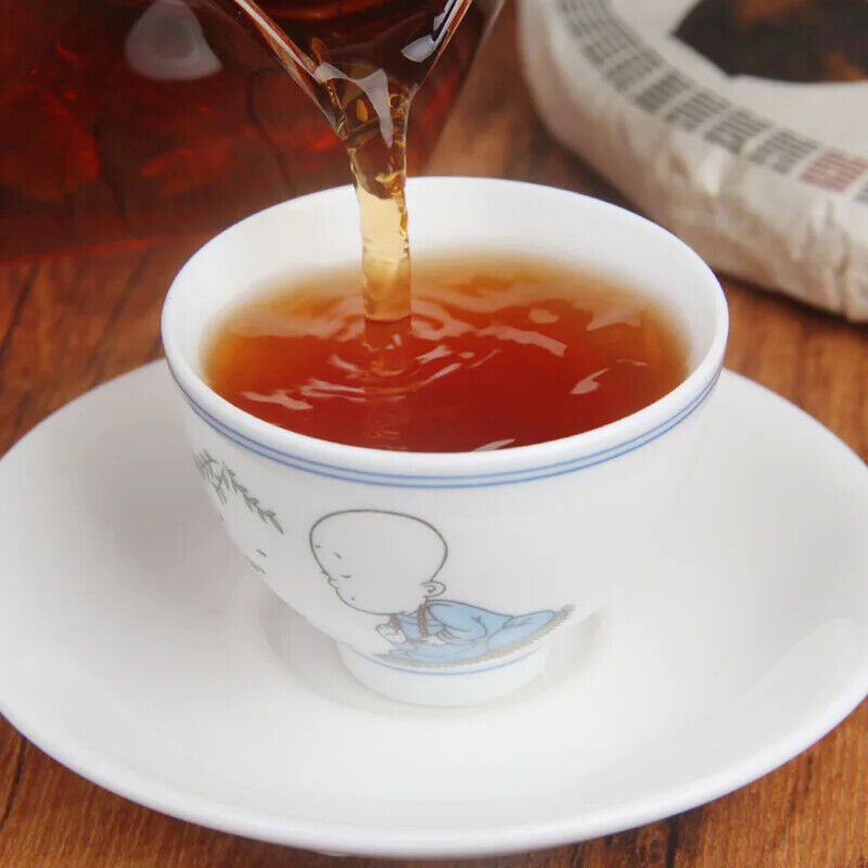 Yunnan Kongfu Puer Tea Cake Shu Puerh 357 Gram Cha Bing Yunnan Qizi Cha