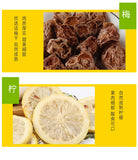 Summer Cold Brew Plum Green Orange Lemon Tea with Freeze Dried Fruits