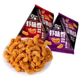 Crispy Shrimp Flavor Rolls Nostalgic Snack Mini Pack Seafood Crunchy Bites