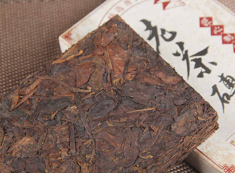 200g Pu'er Tea Made of Aged Raw Materials, Aged Pu'er Tea Bricks Ripe Tea Brick