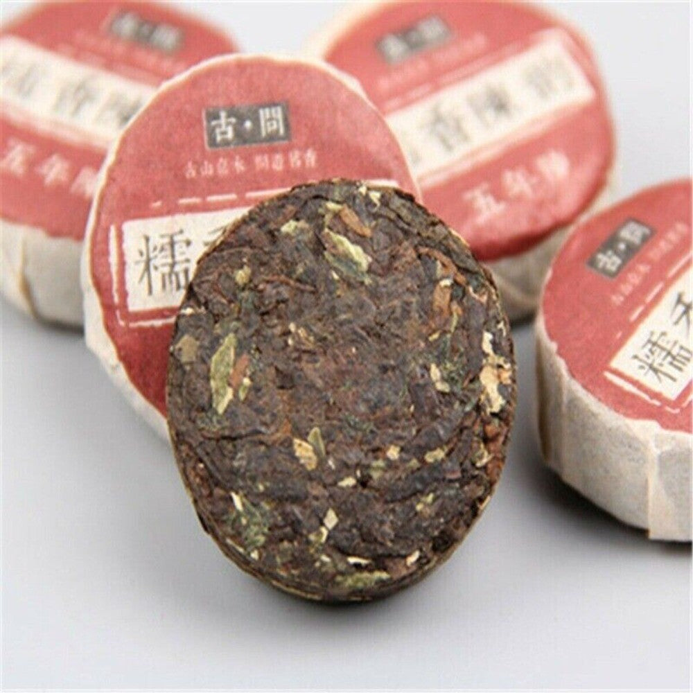 Yunnan Ripe Pu-erh Tuocha 50g Natural Glutinous Rice Flavor Mini Tea 8-10 Pcs