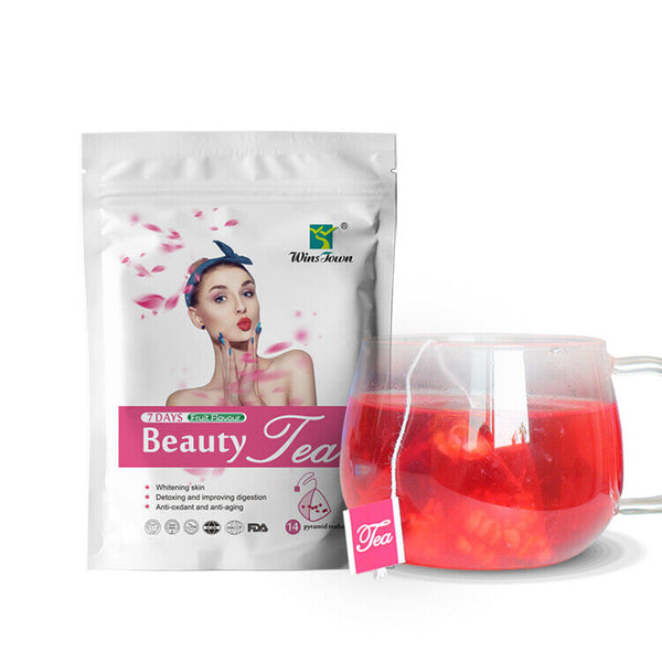 Skinny Tea Skin Beauty Glow Herbal Glowing Skin Complexion 7 Days Beauty Tea