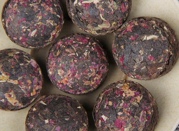 Rose Pu Er Tea Yunnan Rose Flavor Mini Puer Tuo Cha Shu Puer Loose Flavor Tea