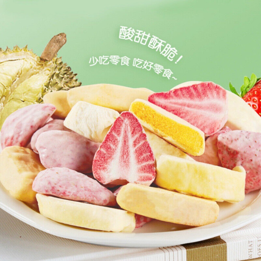 Freeze Dried Strawberry Durian Mango Snack Instant