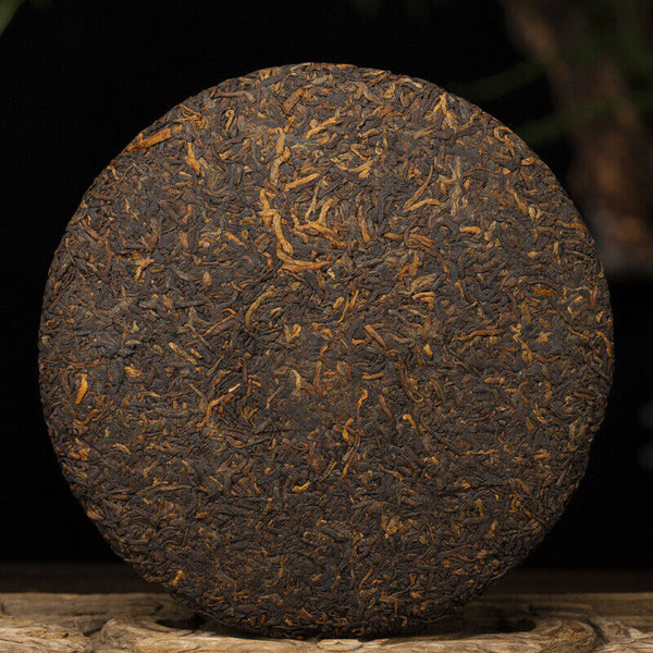 Yiwu Scrape Wind Zhai Puerh Tea Palace Material Puerh Ripe Tea Cake 357g/12.59oz