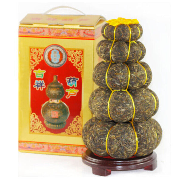 5 Layers Pumpkin Gourd Type Craft Pu'er Gift Tea Yunnan Pu-erh Green Tea3000g