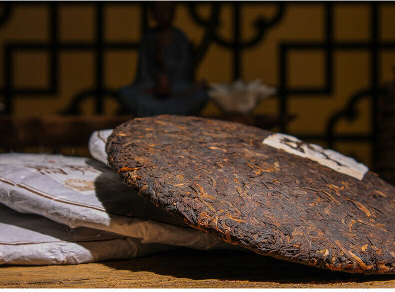 357g Yunnan Pu'er Ripe Tea Cake Tea Ma Bang Gong Cakes Aged Pu'er Tea Cake