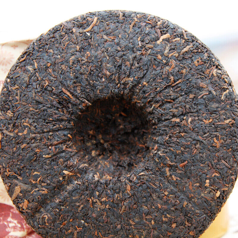 Pu-erh Tea Puer Shu Pu'er Puerh Ripe Tea Cake 500g Menghai Tributary Golden Bud